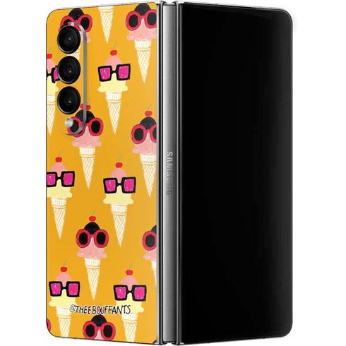 Bouffants and Broken Hearts Ice Cream with Shades Galaxy Z Fold4 5G Skin